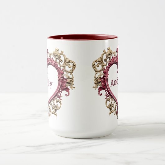 Romantisch Hart Valentijnsdag Koffie Mok (Midden)