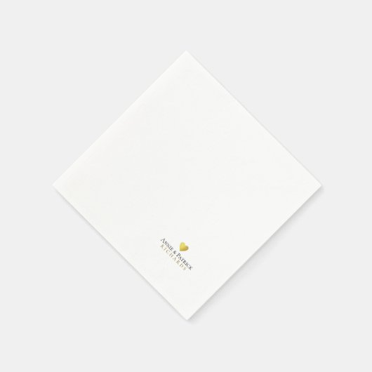 Romantisch Hart van Liefde vrouw & man namen Servet (Hoek)