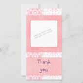 Romantisch hartontwerp bedankkaart (Voorkant)