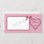 Romantisch hartontwerp / Dank u Bedankkaart (Voorkant)