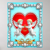 Romantisch Hartontwerp Poster (Voorkant)
