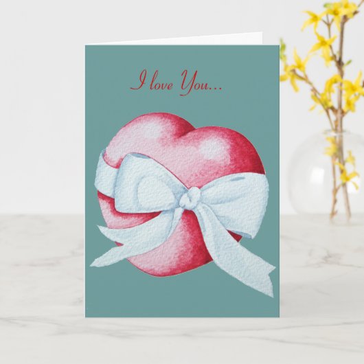 Romantisch hartontwerp voor valentijnen kaart (Gele Bloem)