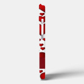 Romantisch hartpatroon gepersonaliseerd Case-Mate iPhone case (Achterkant / Links)