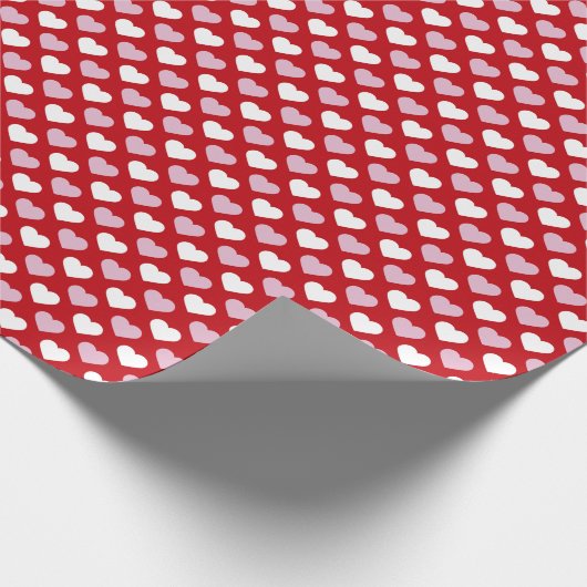 Romantisch hartpatroon inpakpapier (Hoek)