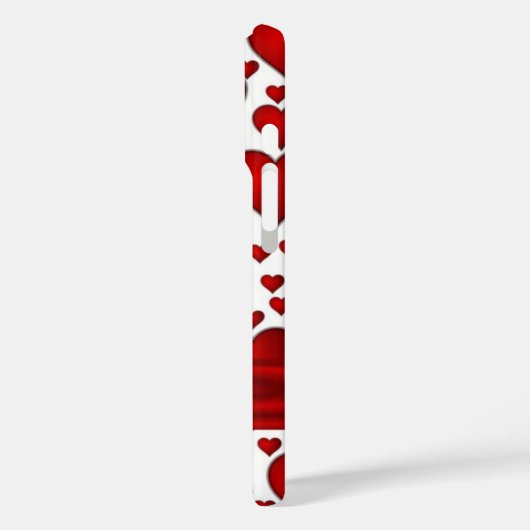 Romantisch hartpatroon monografisch Case-Mate iPhone case (Achterkant / Links)