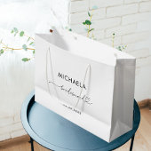 Romantisch Hartschrift Wit Minimalistisch Bruidsme Groot Cadeauzakje