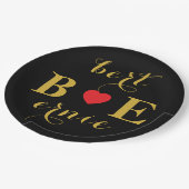 Romantisch Hartteken Papier Borden Herfst in Love  Papieren Bordje (Gekanteld)