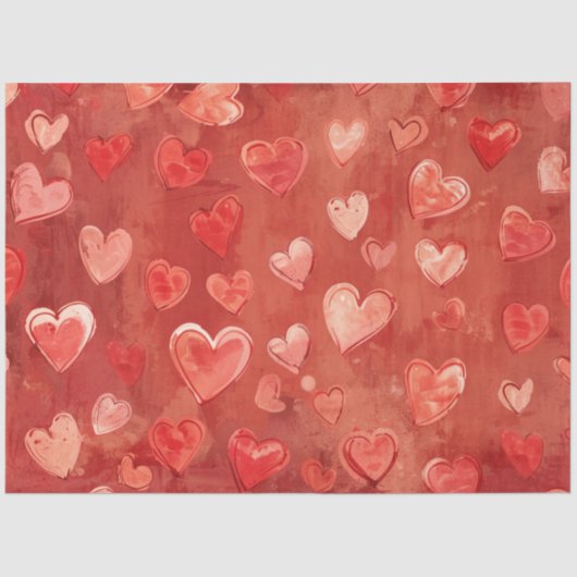 Romantisch hartweefselpapier tissuepapier (Voorkant)