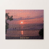 Romantisch Hawaiiaans Sunset Ocean Beach Legpuzzel (Horizontaal)