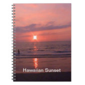 Romantisch Hawaiiaans Sunset Ocean Beach Notitieboek (Voorkant)