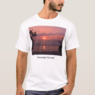 Romantisch Hawaiiaans Sunset Ocean Beach T-shirt