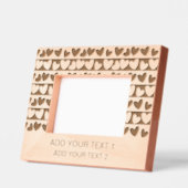 Romantisch Heart Design Gift met aangepaste tekst Gegraveerde Lijstjes (Links)