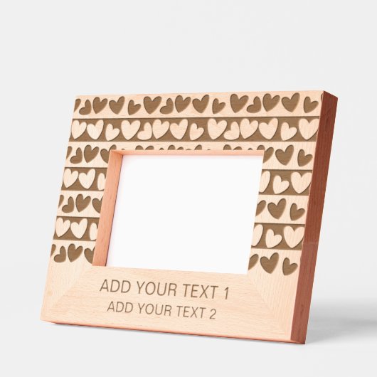 Romantisch Heart Design Gift met aangepaste tekst Gegraveerde Lijstjes (Links)