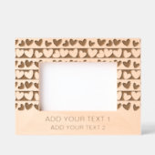 Romantisch Heart Design Gift met aangepaste tekst Gegraveerde Lijstjes (Voorkant)