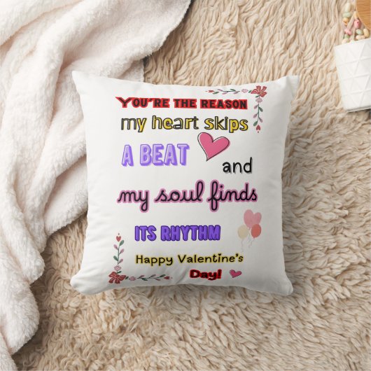 Romantisch Heart Design, liefdesgeschenk voor kopp Kussen (Deken)