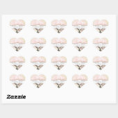 Romantisch Heart Leaf Roze Bronkel Slot Hart Sticker (Vel)