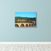 Romantisch Heidelberg kasteel Canvas Afdruk (Insitu (Houten vloer))