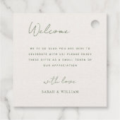 Romantisch herfst meer en boot bruiloft Favoriete Bedankjes Labels (Achterkant)