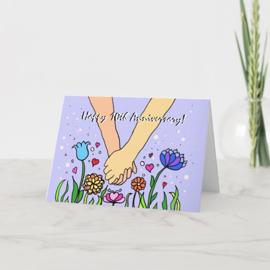Romantisch Houden van Elkaars Hand - cadeau voor e Kaart (Voorkant)