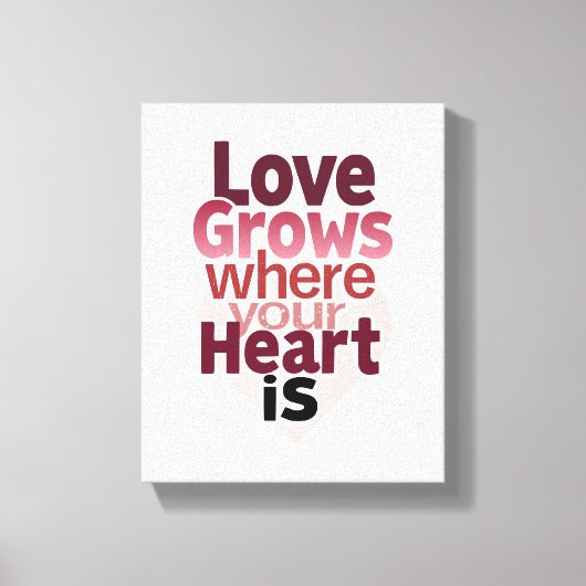 Romantisch huisdecor canvas afdruk (Voorkant)