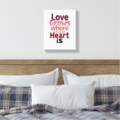 Romantisch huisdecor canvas afdruk (Insitu (Slaapkamer))