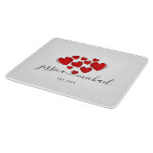 Romantisch Huwelijks Geschenk Glas Snijplank (Hoek)