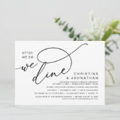 Romantisch huwelijksdiner, nadat we dat hebben ged kaart (Staand voorkant)