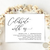 Romantisch huwelijksdinerfeest, Feest met ons mee Kaart