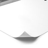 Romantisch huwelijksportret met bericht Jubileum Poster (Hoek)