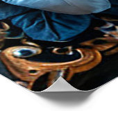 Romantisch huwelijksportret poster (Hoek)