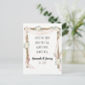 Romantisch I Love You Jubileum Boho Warercolor Briefkaart (Staand voorkant)