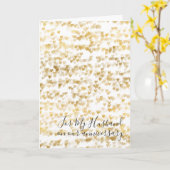 Romantisch I Love You Jubileum Gouden Harten Kaart (Gele Bloem)