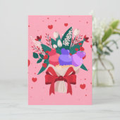 Romantisch Ice Cream Bouquet Schattige Flowers Hea Aankondiging (Staand voorkant)