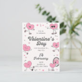 Romantisch iedere dag is Valentijnsdag aangepaste Feestdagenkaart (Staand voorkant)