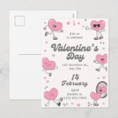 Romantisch iedere dag is Valentijnsdag aangepaste Feestdagenkaart (Voorkant / Achterkant)