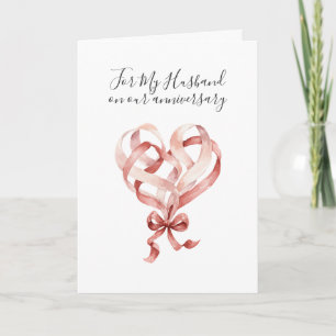 Romantisch Ik Hou Van Jou Jubileum Roze Rode Hart Kaart