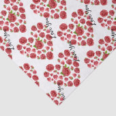 Romantisch ik hou van rode rozen, hartweefsel tissuepapier (Detail)