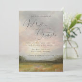 Romantisch Impressionistisch Landschap Abstracte B Kaart (Staand voorkant)