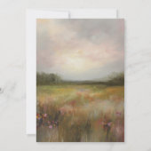 Romantisch Impressionistisch Landschap Abstracte B Kaart (Achterkant)