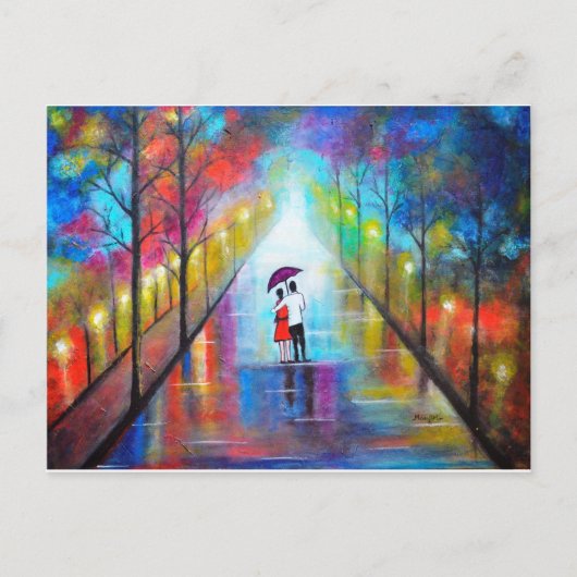 romantisch intermezzo briefkaart (Voorkant)