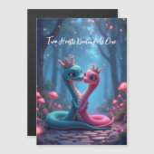 Romantisch Jaar van de Slang Magnetische Kaart (Voorkant / Achterkant)