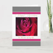 Romantisch Jubileum Wenskaart Kaart (Voorkant)