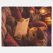 Romantisch jubileumgeschenk Liefdesbrief scène Fleece Deken (Voorkant (Horizontaal))