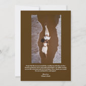 Romantisch "Just Married" Sunset Paar Gepersonalis (Achterkant)