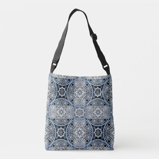 Romantisch Kant: Heldere Abstracte Print. Crossbody Tas (Achterkant)