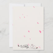 Romantisch Kersenbloesem & Vlinder Frame Kaart (Achterkant)