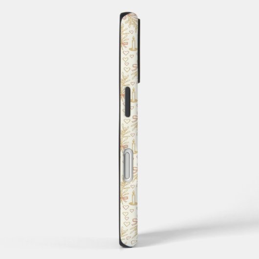 Romantisch kerstpatroon Case-Mate iPhone case (Achterkant / Rechts)