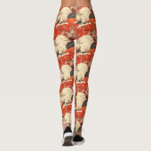 Romantisch kimoon koppelpatroon met sakura (1) leggings (Achterkant)
