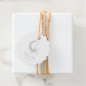Romantisch Kittens Paar op de Maan Monogram Bedankjes Labels (Met doos)