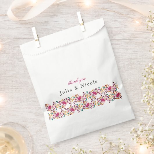 Romantisch Klassiek Pearl Swan Floral Lijst bruilo Bedankzakje (Geknipt)